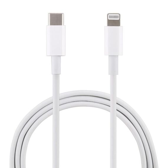 20W 9V / 2A 1M USB-C / Type-C a 8 pin Cavo di ricarica rapida per iPhone, iPad, Lunghezza del cavo: 1M (bianco)