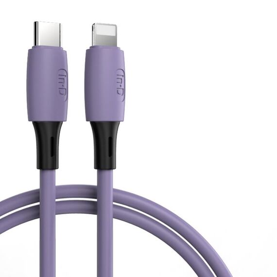 Enkay Hat-Prince Enk-CB209 PD 20W 3a Type-C a 8 PIN Sync Data Sync Cavo di ricarica rapido, lunghezza del cavo: 1,2 m (viola)