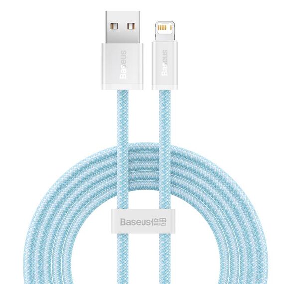 BASEUS CALD000503 Dynamic Series 2.4A USB a 8 PIN Cavo dati di ricarica veloce, lunghezza del cavo: 2m (blu)