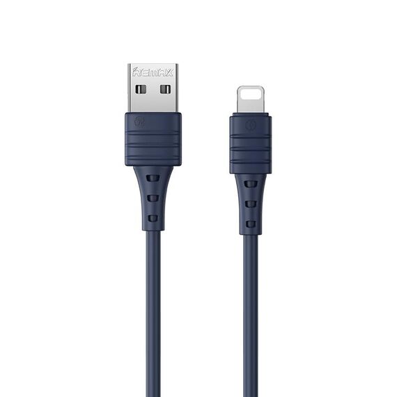 REMAX RC-179i 2.4A 8 pin High Elastic TPE Cavo di ricarica rapido per ricarica rapida, lunghezza: 1m (blu)