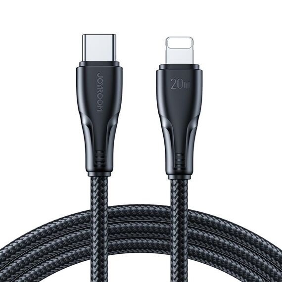 JOYROOM Cavo dati di ricarica rapida serie Surpass da 20 W tipo C a 8 pin, lunghezza: 1,2 m (nero)