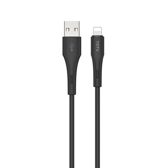 TOTU BL-017 Skin Sense Series Cavo dati in silicone da USB a 8 pin, lunghezza: 2 m (nero)
