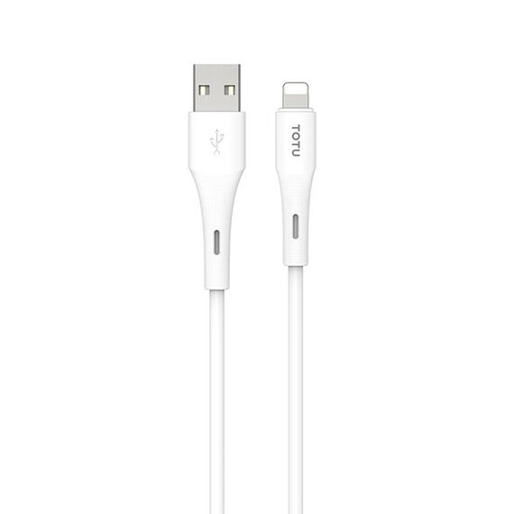 TOTU BL-017 Skin Sense Series Cavo dati in silicone da USB a 8 pin, lunghezza: 2 m (bianco)