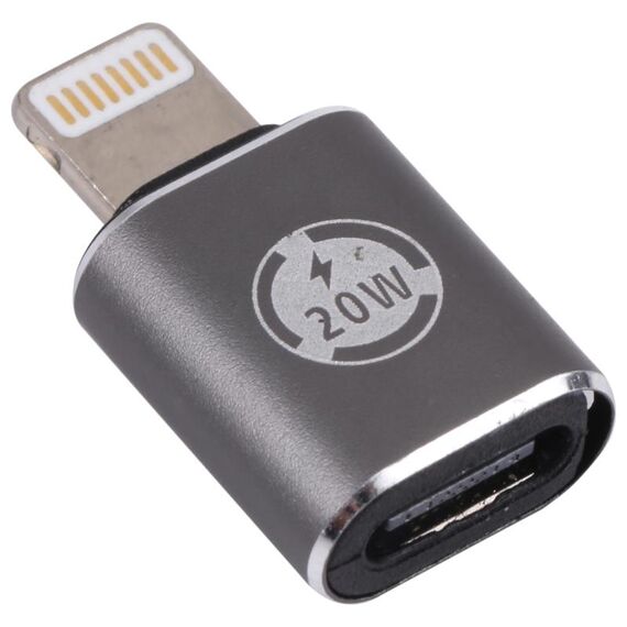20w 8 pin maschio a USB-C / tipo C di ricarica dritta femmina