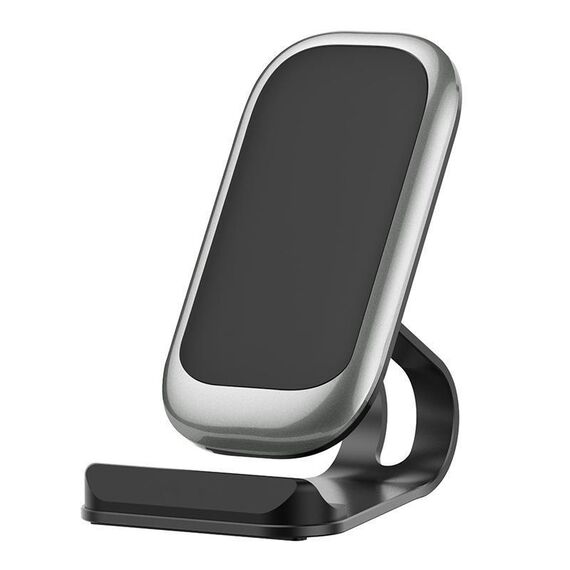 Caricabatterie wireless Desktop multifunzionale Z01 15W con funzione stand, specifiche: MCU (argento)