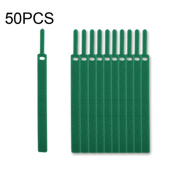 50 PZ Organizzatore di Cavi Dati Autoadesivi a Forma di Ago Fasci Colorati 12 x 115 mm (Verde)