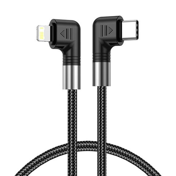 Cavo dati A9 da 30 W USB-C/tipo C a 8 pin a doppio gomito, lunghezza: 1 m