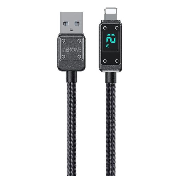 WK WDC-06i Cavo dati da USB a 8 pin per display digitale da 2,4 A, lunghezza: 1 m (nero)