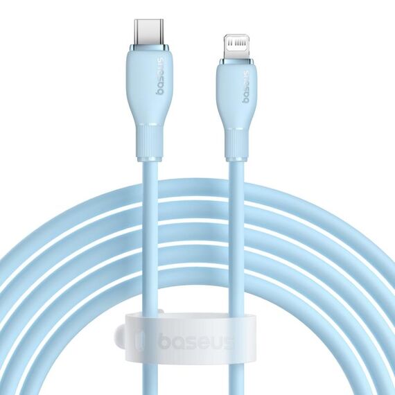 Baseus Pudding Series 20W Type-C a 8 pin Cavo dati di ricarica rapida, lunghezza: 2 m (blu)