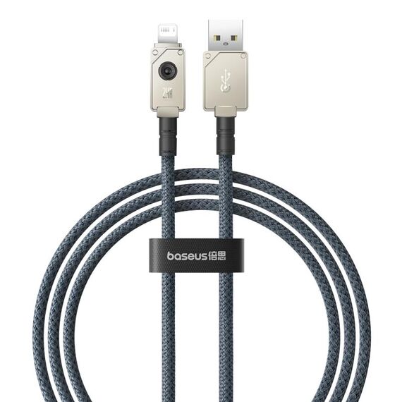 Cavo dati Baseus Unbreakable Series 2.4A USB a 8 pin per ricarica rapida, lunghezza: 1 m (bianco)