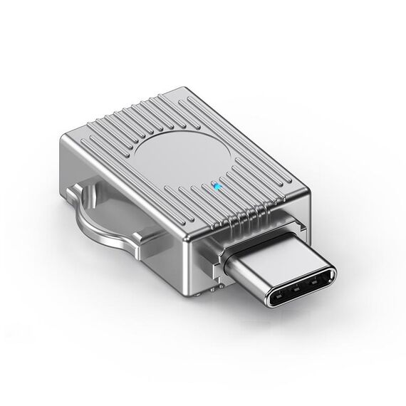Adattatore multifunzione da USB a USB-C/Tipo-C (Argento)