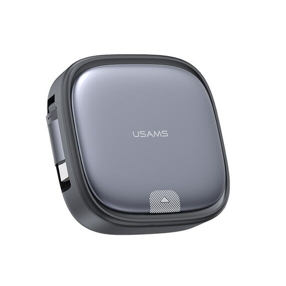 USAMS US-SJ650 U87 60 W USB da tipo C a tipo C 8 pin + cavo dati micro USB con scatola di immagazzinaggio telescopica multifunzionale, lunghezza: 1 m (appannamento)