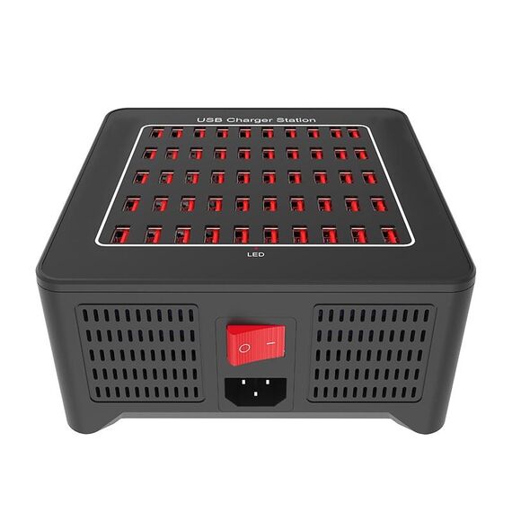 YFY-A77 Stazione di ricarica intelligente USB da 250 W 50 porte (spina UE)