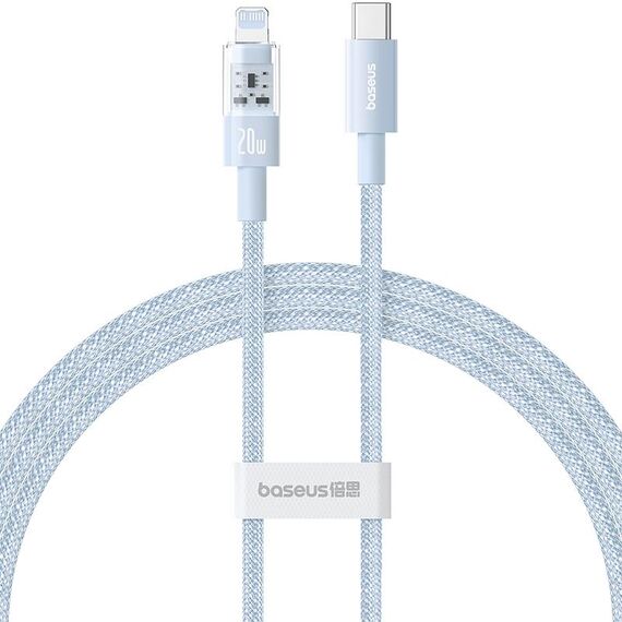 Baseus CB000093 Cavo dati di ricarica rapida USB-C/Type-C a 8 pin serie CD PD20W, lunghezza: 1 m (blu)
