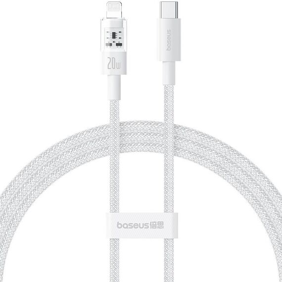Baseus CB000093 Cavo dati di ricarica rapida serie CD PD20W da USB-C / Type-C a 8 pin, lunghezza: 2 m (bianco)