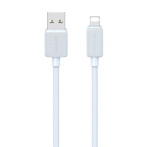 USAMS US-SJ689 Cavo dati di ricarica rapida a strisce da USB a 8 pin 2,4 A, lunghezza: 3 m (blu)