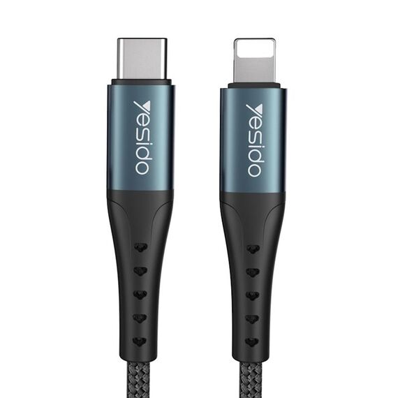 Cavo di ricarica Yesido CA64 da 2,4 A USB-C/tipo C a 8 pin, lunghezza: 1,2 m