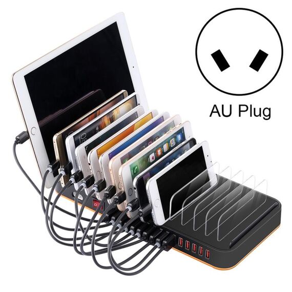 WLX-815 100W 15 porte Caricatore intelligente per dock di ricarica rapida USB con supporto per telefono e tablet AC100-240V