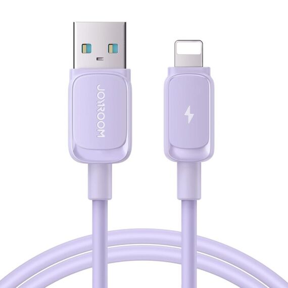 JOYROOM S-AL012A14 Cavo dati di ricarica rapida da 2,4 A USB a 8 pin serie multicolore, lunghezza: 1,2 m (viola)