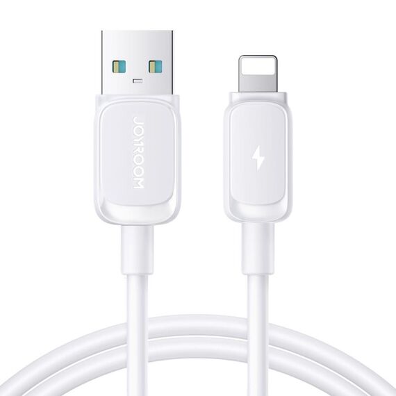 JOYROOM S-AL012A14 Cavo dati di ricarica rapida da USB a 8 pin serie multicolore da 2,4 A, lunghezza: 1,2 m (bianco)