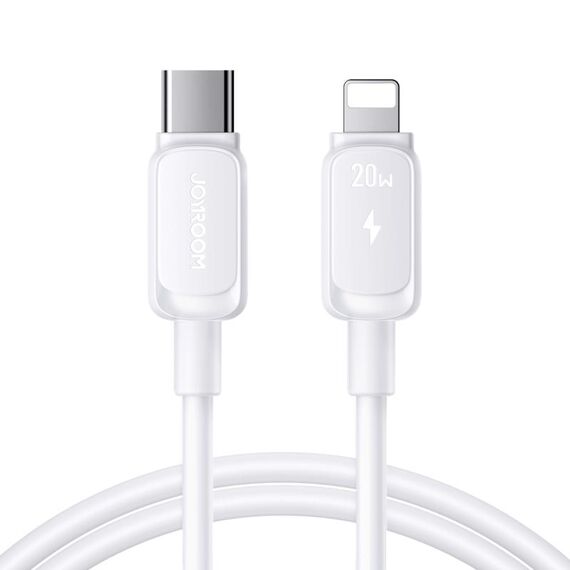 JOYROOM S-CL020A14 Cavo dati a ricarica rapida da 20 W USB-C / Tipo-C a 8 pin serie multicolore, lunghezza: 1,2 m (bianco)