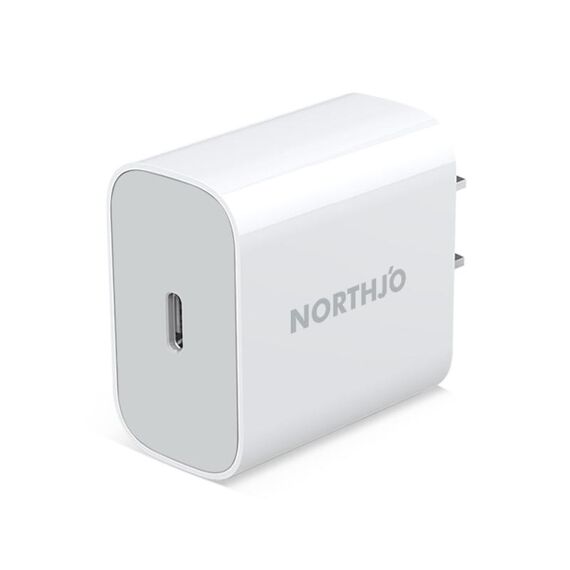 NORTHJO NOPD2000 PD 20W USB-C / Type-C Caricatore da parete rapido a porta singola, tipo di spina: spina americana (bianca)