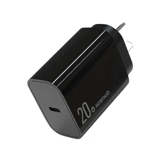 NORTHJO NOPD2001 PD 20W USB-C / Type-C Caricatore rapido a porta singola, tipo di spina: spina AU (nera)