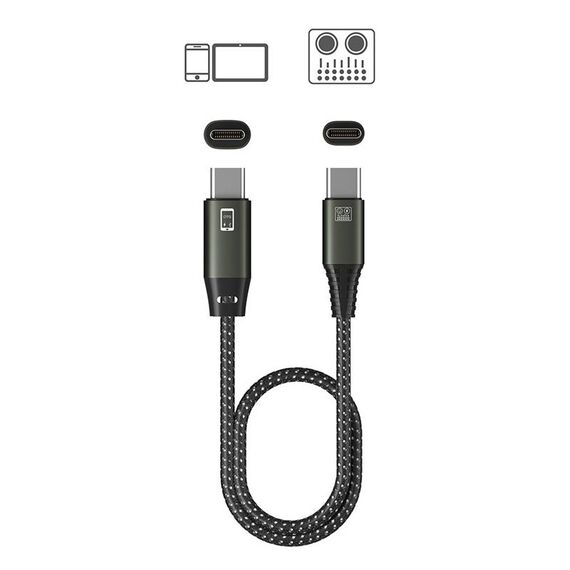 T28 Tipo-C/USB-C A Tipo-C/USB-C Live OTG Cavo per scheda audio Ricarica per telefono cellulare Cavo dati per registrazione audio