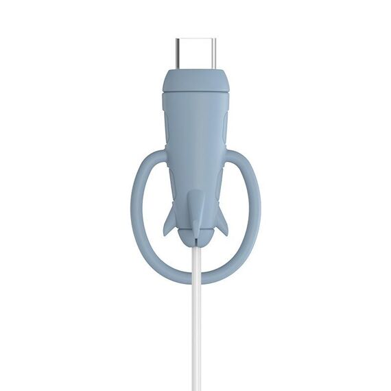 Protezione linea dati per protezione avvolgicavo per caricabatterie USB di tipo C per iPhone, specifiche: fascia per testa singola azzurro