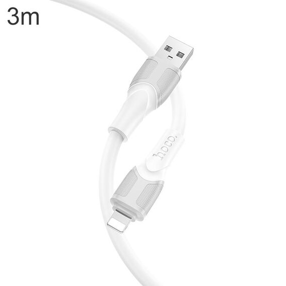 hoco X106 Cavo dati di ricarica USB a 8 pin Big Bull 2.4A, lunghezza: 3 m (bianco)