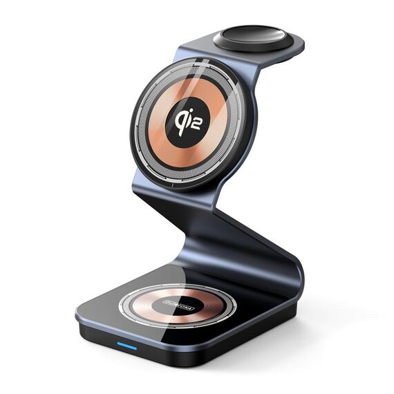 DUZZONA W21 Qi2 15W 3 in 1 Supporto caricabatterie wireless magnetico (nero)