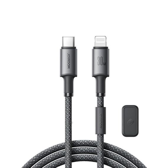 Cavo dati di ricarica rapida JOYROOM S-A50 3A 480Mbps, cavo da tipo C a 8 pin, lunghezza: 1,2 m (grigio scuro)