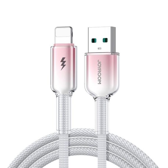 Cavo dati di ricarica rapida serie JOYROOM S-A42 Crystal Clear, cavo USB a 8 pin, lunghezza: 1,2 m (bianco)