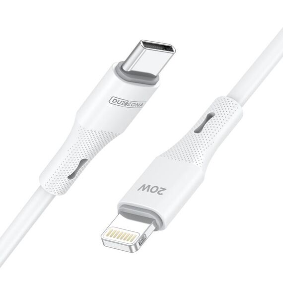 Cavo di ricarica rapida DUZZONA A10 PD20W 480Mbps da tipo C a 8 pin, lunghezza: 1 m (bianco)