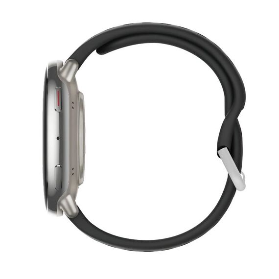 Cinturino sportivo in silicone con fibbia argentata per Amazfit Active 2 nero EDA007768501D 6922477518284