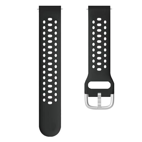 Cinturino sportivo in silicone con fibbia argentata per Amazfit Active 2 nero EDA007768501D 6922477518284