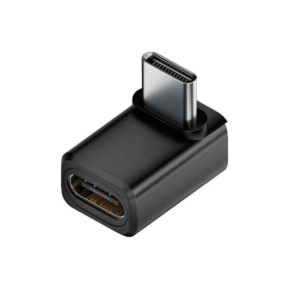 Adattatore USB4 2.0 Type-C da 240 W e 80 Gbps con funzionalità complete, modello: 3D Bend (nero)