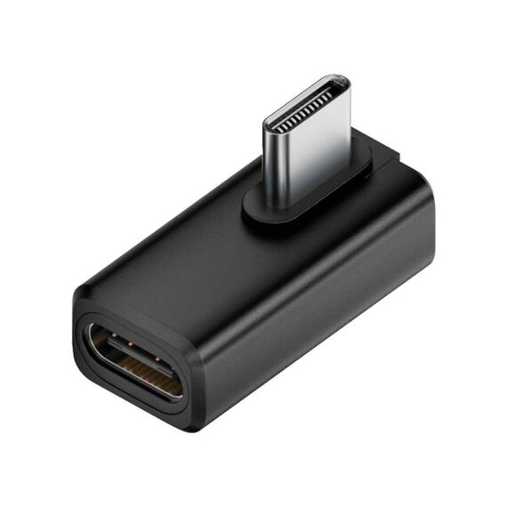 Adattatore USB4 2.0 Type-C da 240 W e 80 Gbps con funzionalità complete, modello: Mid Bend (nero)