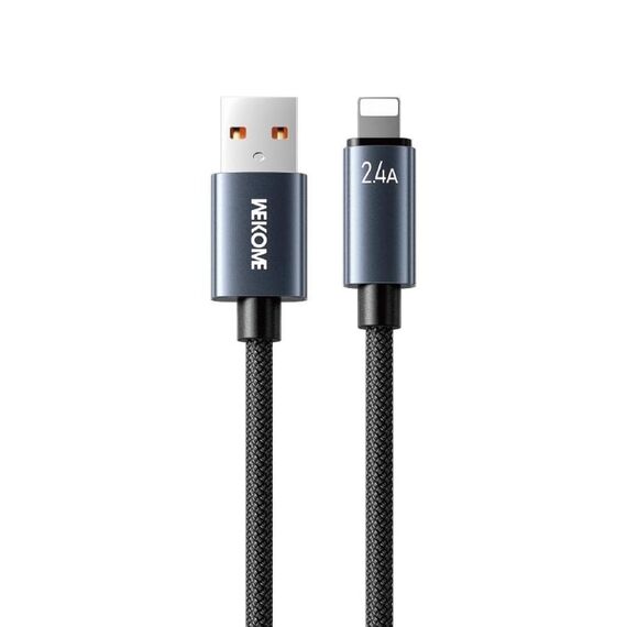 Cavo dati di ricarica rapida WK WDC-63i da 12 W USB a 8 pin, lunghezza: 1,2 m (nero)