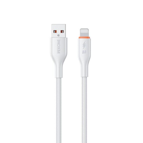Cavo dati in silicone WK WDC-91i da 12 W USB a 8 pin, lunghezza: 1,2 m (bianco)