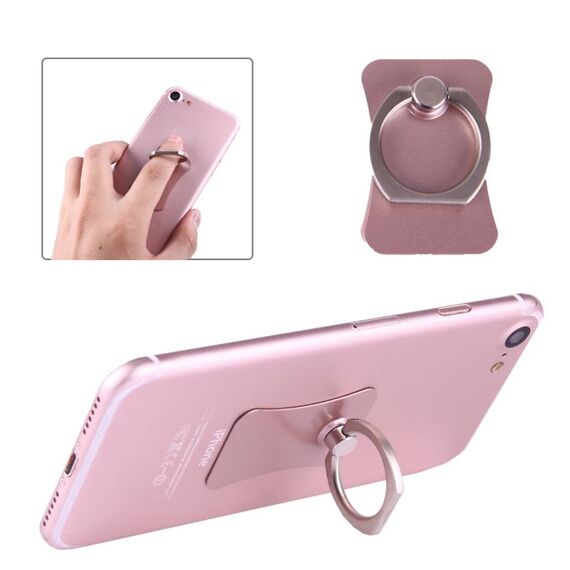 Supporto universale per telefono con anello di rotazione a 360 gradi, Supporto universale per telefono con anello di rotazione di 360 gradi (oro rosa)
