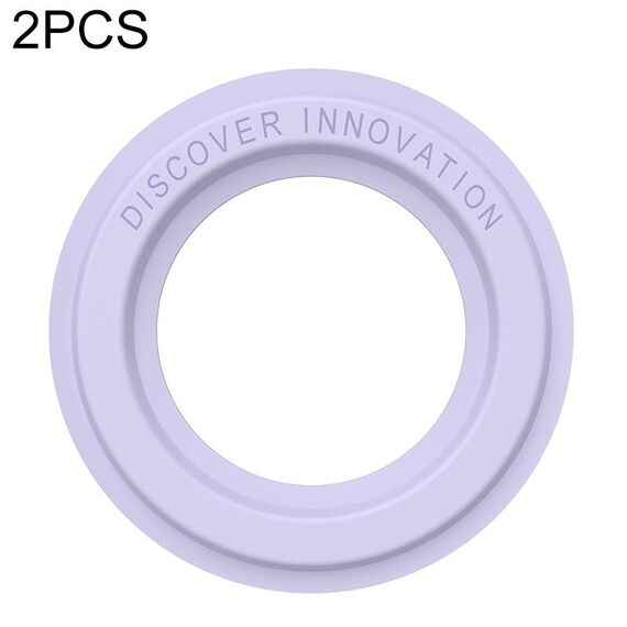 Autoadesivo anello magnetico in pelle portatile da 2 pezzi Nillkin portatile (viola)