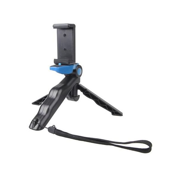 Impugnatura portatile / Mini treppiede Steadicam Curve con clip diritta per GoPro HERO 4/3 / 3+ / SJ4000 / SJ5000 / SJ6000 Sports DV / Fotocamera digitale / iPhone, Galaxy e altri telefoni cellulari (blu)