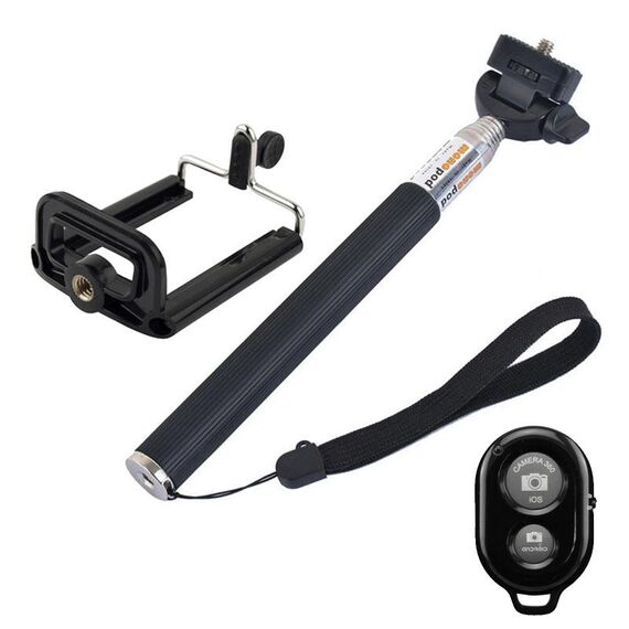 YKD-121 allungabile Selfie Selfie monopiede con otturatore a distanza Bluetooth + set di clip set per telefono cellulare