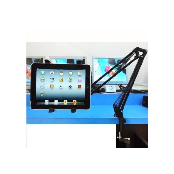 Supporto universale a sbalzo in lega di alluminio con rotazione di 360 gradi, Per iPad, Galaxy, Huawei, Xiaomi, LG e altri tablet da 7,5 pollici a 10 pollici (nero)