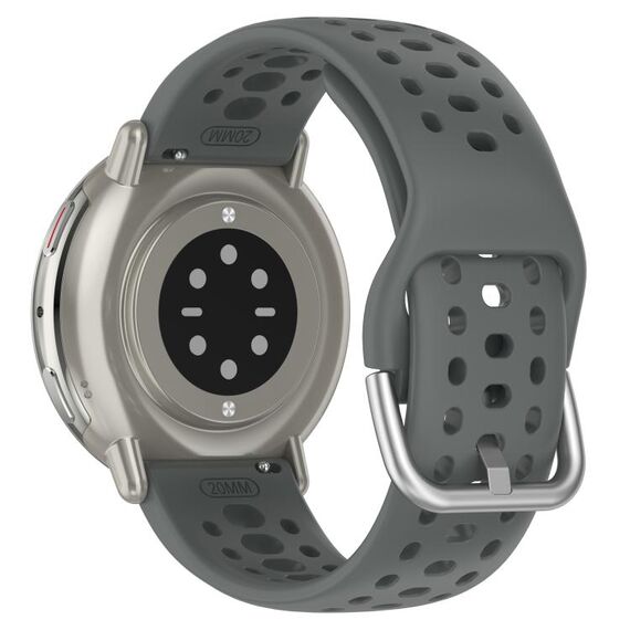 Cinturino sportivo in silicone per Amazfit Active 2 Holes Style 22mm grigio siderale SYA002855901I 6922654257322