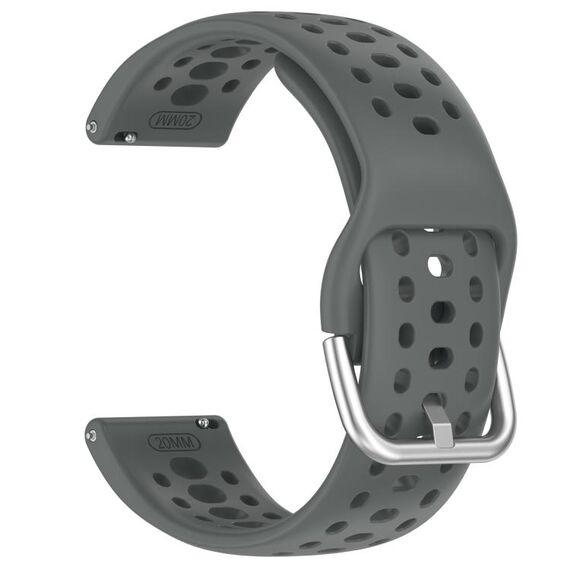 Cinturino sportivo in silicone per Amazfit Active 2 Holes Style 22mm grigio siderale SYA002855901I 6922654257322