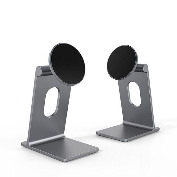 Supporto magnetico desktop quadrato SJ18 R-JUST (Grigio)