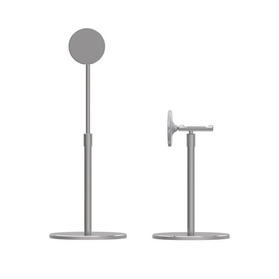R-PB04-13 Porta desktop tablet per cellulare magnetico a livello magnetico sollevato (argento)