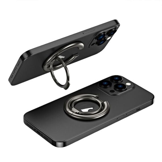 Supporto per anello magnetico in metallo elettrolitico (nero)